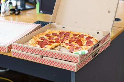 Pizza, Food, Takeout, Box, Pepperoni